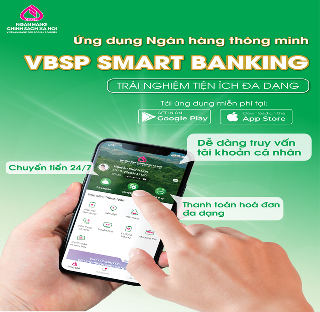 THÔNG BÁO UBND XÃ TRÁNG VIỆT – NGÂN HÀNG CHÍNH SÁCH XÃ HỘI HUYỆN MÊ LINH TRIỂN KHAI DỊCH VỤ MOBIL BANKING TỚI KHÁCH HÀNG - Ảnh 2. THÔNG BÁO UBND XÃ TRÁNG VIỆT – NGÂN HÀNG CHÍNH SÁCH XÃ HỘI HUYỆN MÊ LINH TRIỂN KHAI DỊCH VỤ MOBIL BANKING TỚI KHÁCH HÀNG - Ảnh 2.