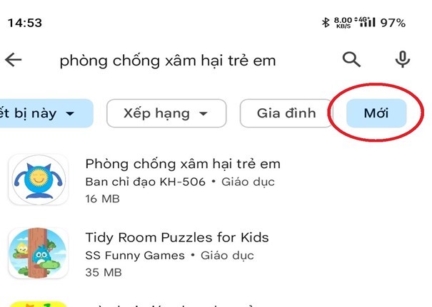 Hướng dẫn cài đặt ứng dụng "Phòng chống xâm hại trẻ em" - Ảnh 3. Hướng dẫn cài đặt ứng dụng "Phòng chống xâm hại trẻ em" - Ảnh 3.