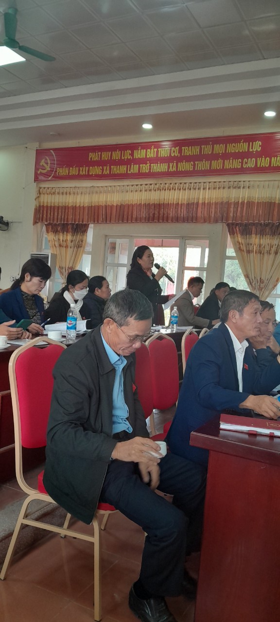 HĐND xã Thanh Lâm tổ chức thành công kỳ họp thứ 8- HĐND xã, nhiệm kỳ 2021-2026- Ảnh 9.