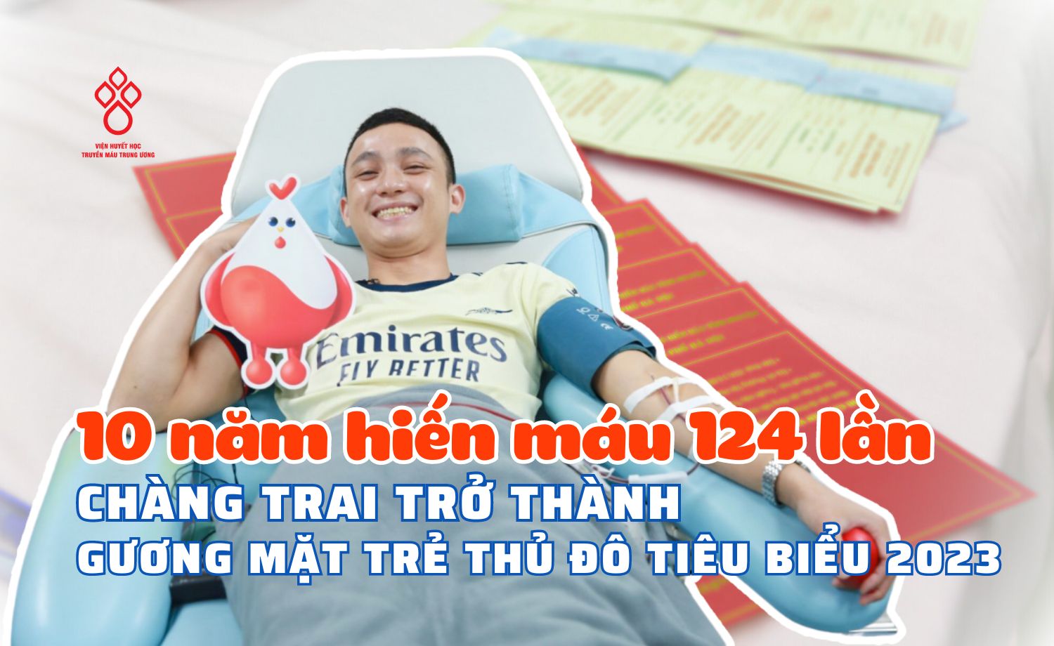 Chàng trai trẻ huyện Mê Linh 124 lần hiến máu cứu người- Ảnh 2.