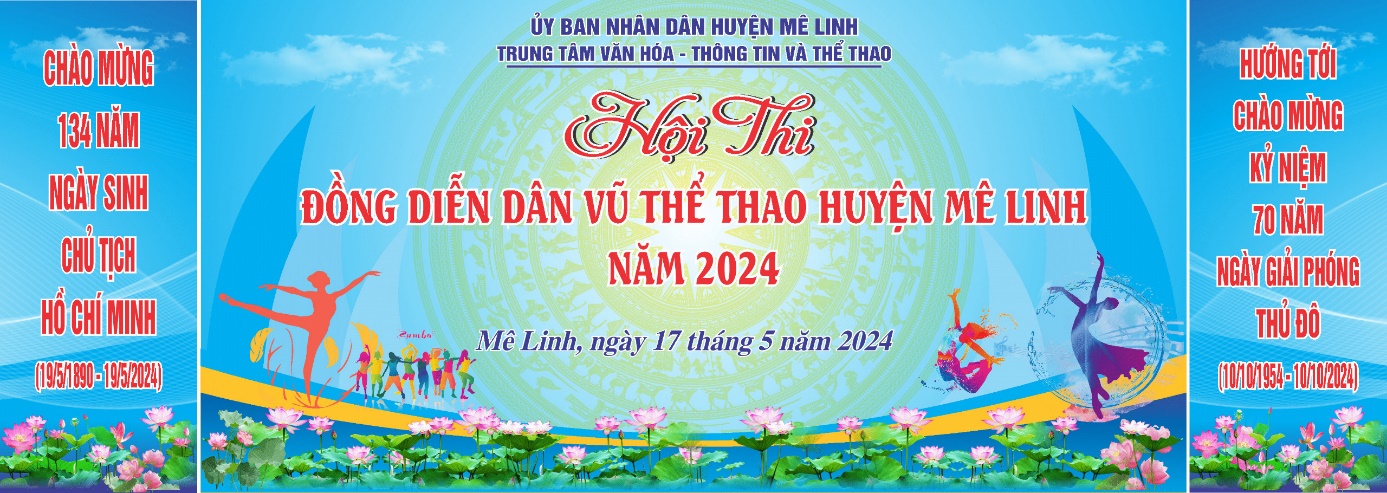 Huyện Mê Linh tổ chức Hội thi đồng diễn dân vũ thể thao chào mừng sinh nhật Bác- Ảnh 1. Huyện Mê Linh tổ chức Hội thi đồng diễn dân vũ thể thao chào mừng sinh nhật Bác- Ảnh 1.