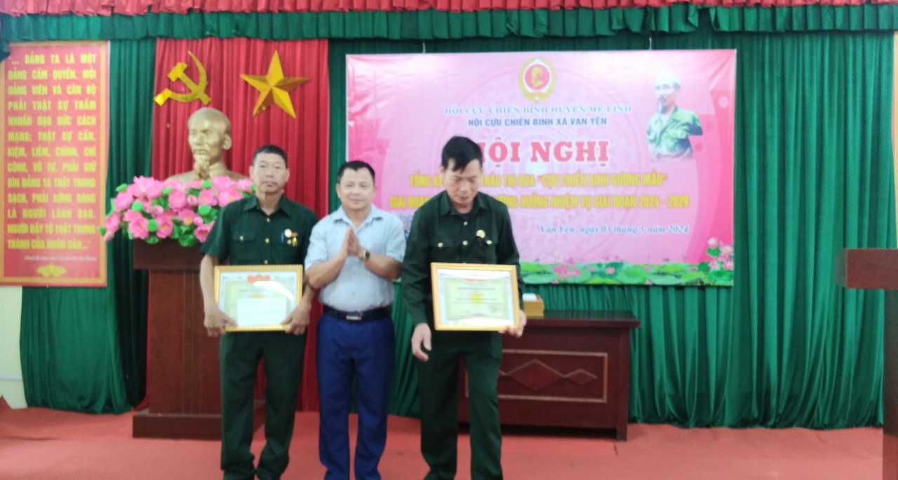 HỘI CỰU CHIẾN BINH XÃ VẠN YÊN TỔ CHỨC HỘI NGHỊ TỔNG KẾT 5 NĂM PHONG TRÀO THI ĐUA “CCB GƯƠNG MẪU” GIAI ĐOẠN 2019-2024- Ảnh 4. D:\LĨNH VỰC VĂN HÓA SINH\cổng thông tin điện tử\CỰU CHIẾN BINH\tuấn.jpg