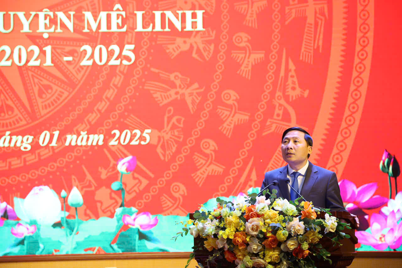 Huyện ủy Mê Linh tổng kết Chương trình số 01 và Chương trình số 10 của Thành ủy Hà Nội giai đoạn 2021-2025- Ảnh 2. Huyện ủy Mê Linh tổng kết Chương trình số 01 và Chương trình số 10 của Thành ủy Hà Nội giai đoạn 2021-2025- Ảnh 2.