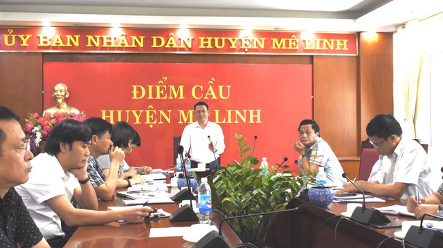 UBND huyện Mê Linh: Giao ban công tác 9 tháng đầu năm; triển khai nhiệm vụ trọng tâm 3 tháng cuối năm 2022 - Ảnh 1.