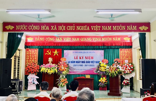 Xã Vạn Yên: Kỷ niệm 40 năm ngày Nhà giáo Việt Nam (20/11/1982-20/11/2022) - Ảnh 2.