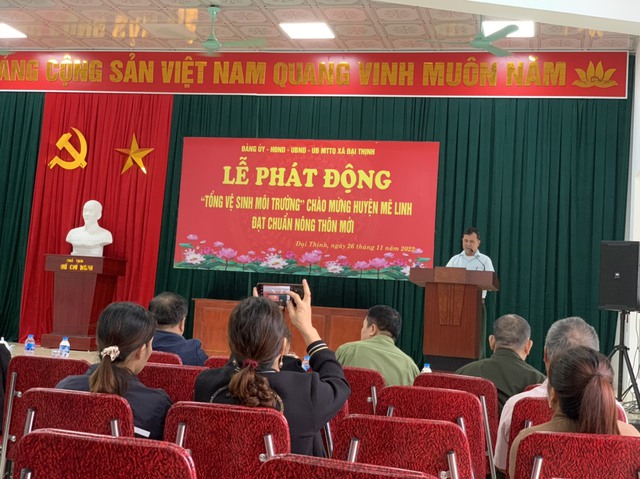 Mê Linh: Các xã, thị trấn đồng loạt ra quân tổng vệ sinh môi trường chào mừng Huyện đạt chuẩn nông thôn mới - Ảnh 29.