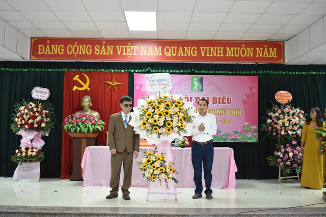 Hội Người mù huyện Mê Linh tổ chức thành công Đại hội đại biểu lần thứ VIII, nhiệm kỳ 2022 - 2027 - Ảnh 11.
