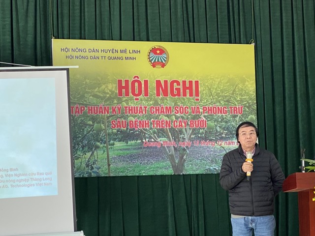 Quang Minh tập huấn kỹ thuật chăm sóc và phòng trừ sâu bệnh trên cây bưởi diễn - Ảnh 2. Quang Minh tập huấn kỹ thuật chăm sóc và phòng trừ sâu bệnh trên cây bưởi diễn - Ảnh 2.