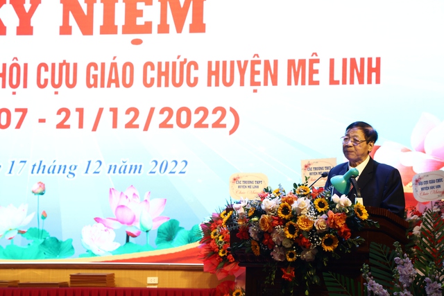 Hội Cựu giáo chức huyện Mê Linh kỷ niệm 15 năm thành lập Hội - Ảnh 2. Hội Cựu giáo chức huyện Mê Linh kỷ niệm 15 năm thành lập Hội - Ảnh 2.