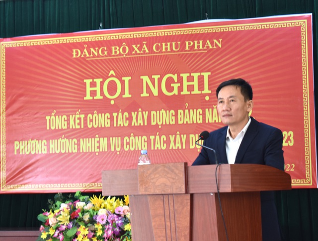 Đảng bộ xã Chu Phan tổng kết công tác xây dựng Đảng năm 2022 - Ảnh 3.