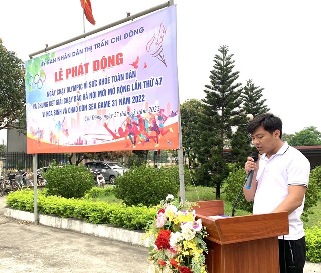 Thị trấn Chi Đông phát động Ngày chạy Olympic vì sức khỏe toàn dân và Chung kết Giải chạy Báo Hànộimới mở rộng lần thứ 47 - Vì hòa bình năm 2022 - Ảnh 2. Thị trấn Chi Đông phát động Ngày chạy Olympic vì sức khỏe toàn dân và Chung kết Giải chạy Báo Hànộimới mở rộng lần thứ 47 - Vì hòa bình năm 2022 - Ảnh 2.