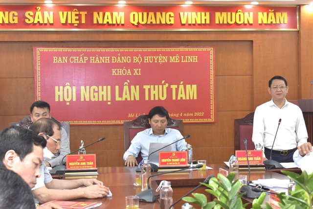 Hội nghị lần thứ Tám Ban Chấp hành Đảng bộ huyện Mê Linh khóa XI, nhiệm kỳ 2020- 2025 - Ảnh 2.