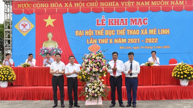 Khai mạc Đại hội TDTT xã Mê Linh lần thứ X năm 2021-2022 - Ảnh 1.