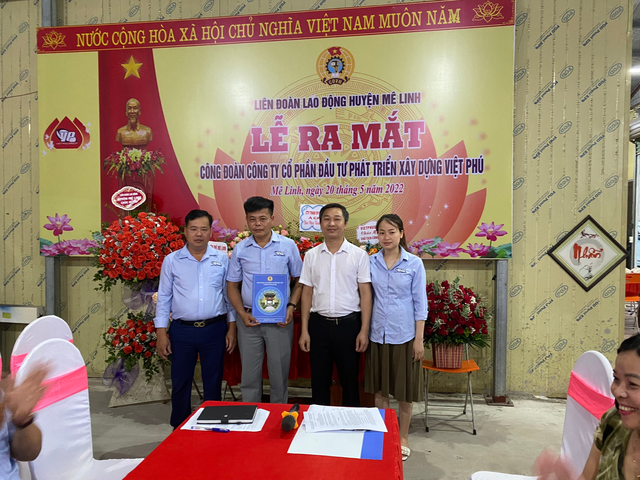 LĐLĐ huyện Mê Linh: Nhiều hoạt động hướng ứng Tháng công nhân 2022 và đợt cao điểm phát triển đoàn viên, thành lập CĐCS - Ảnh 4.