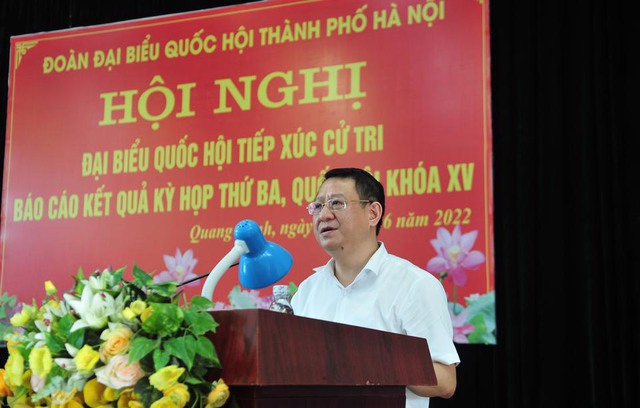 Đại biểu Quốc hội thành phố Hà Nội tiếp xúc cử tri huyện Mê Linh - Ảnh 3.