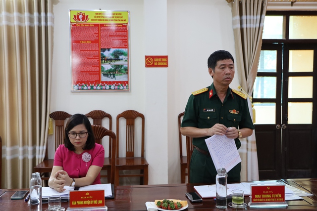 Đảng ủy Quân sự huyện Mê Linh ra Nghị quyết lãnh đạo thực hiện nhiệm vụ 6 tháng cuối năm 2022 - Ảnh 2.