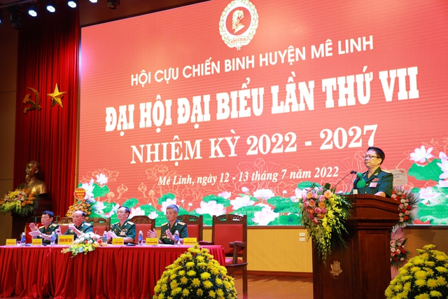 Đại hội Đại biểu Hội Cựu chiến binh huyện Mê Linh lần thứ VII, nhiệm kỳ 2022- 2027 - Ảnh 9. Đại hội Đại biểu Hội Cựu chiến binh huyện Mê Linh lần thứ VII, nhiệm kỳ 2022- 2027 - Ảnh 9.