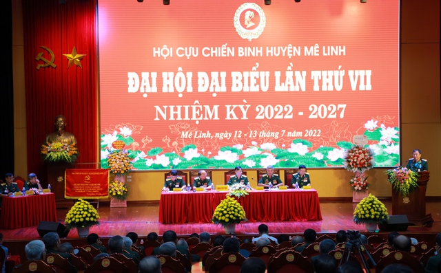 Đại hội Đại biểu Hội Cựu chiến binh huyện Mê Linh lần thứ VII, nhiệm kỳ 2022- 2027 - Ảnh 8. Đại hội Đại biểu Hội Cựu chiến binh huyện Mê Linh lần thứ VII, nhiệm kỳ 2022- 2027 - Ảnh 8.