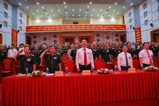 Đại hội Đại biểu Hội Cựu chiến binh huyện Mê Linh lần thứ VII, nhiệm kỳ 2022- 2027 - Ảnh 1. Đại hội Đại biểu Hội Cựu chiến binh huyện Mê Linh lần thứ VII, nhiệm kỳ 2022- 2027 - Ảnh 1.