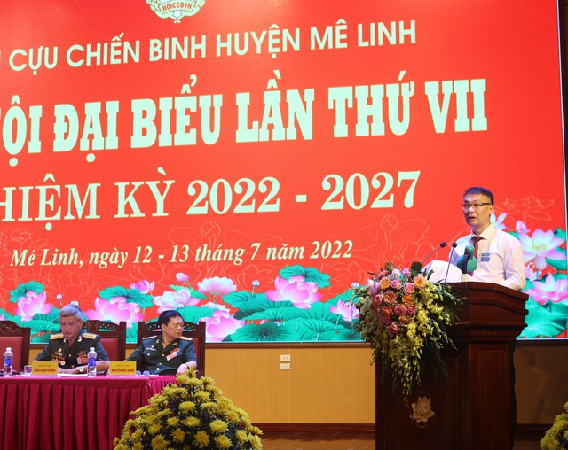 Đại hội Đại biểu Hội Cựu chiến binh huyện Mê Linh lần thứ VII, nhiệm kỳ 2022- 2027 - Ảnh 6. Đại hội Đại biểu Hội Cựu chiến binh huyện Mê Linh lần thứ VII, nhiệm kỳ 2022- 2027 - Ảnh 6.