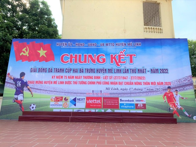 Trước thềm trận Chung kết giải Bóng đá tranh cúp Hai Bà Trưng huyện Mê Linh năm 2022 - Ảnh 6.