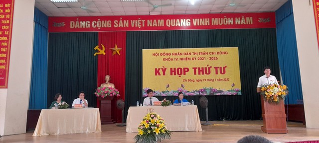 HĐND thị trấn Chi Đông khoá IV tổ chức thành công kỳ họp thứ tư, nhiệm kỳ 2021 - 2026 - Ảnh 2.