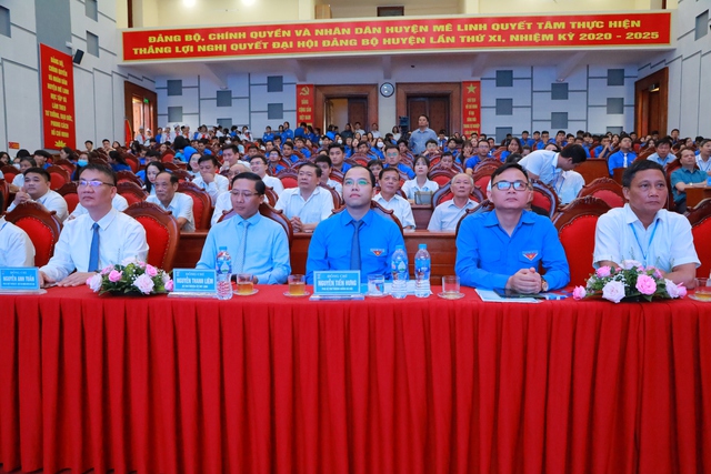 Đại hội Đoàn Thanh niên cộng sản Hồ Chí Minh huyện Mê Linh lần thứ XI, nhiệm kỳ 2022- 2027 - Ảnh 1.