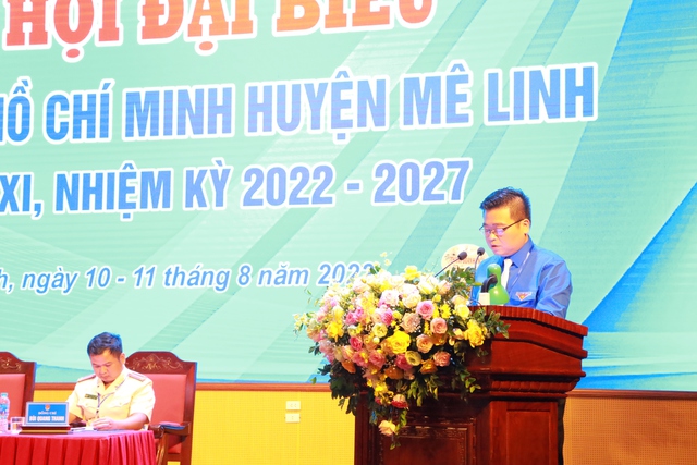 Đại hội Đoàn Thanh niên cộng sản Hồ Chí Minh huyện Mê Linh lần thứ XI, nhiệm kỳ 2022- 2027 - Ảnh 2.