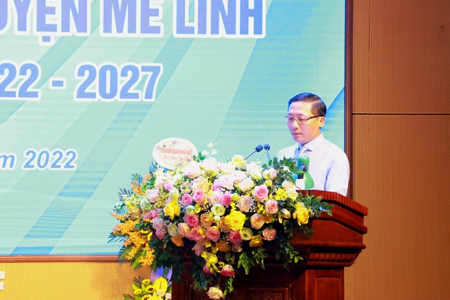 Đại hội Đoàn Thanh niên cộng sản Hồ Chí Minh huyện Mê Linh lần thứ XI, nhiệm kỳ 2022- 2027 - Ảnh 4.