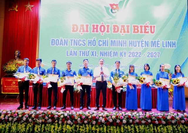 Đại hội Đoàn Thanh niên cộng sản Hồ Chí Minh huyện Mê Linh lần thứ XI, nhiệm kỳ 2022- 2027 - Ảnh 8.