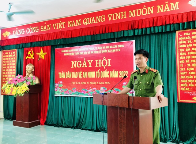 Xã Vạn Yên long trọng tổ chức Ngày hội toàn dân bảo vệ an ninh Tổ quốc năm 2022 - Ảnh 3.