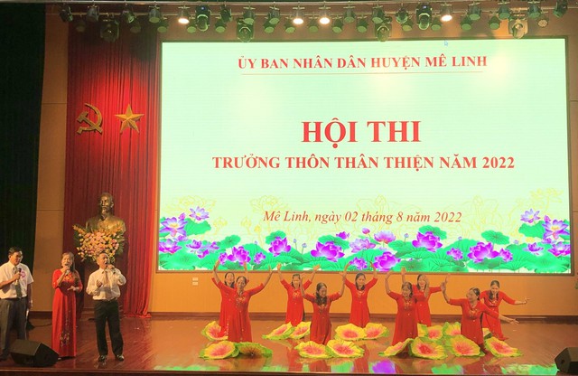Hội thi Trưởng thôn thân thiện huyện Mê Linh năm 2022: Phát huy bản lĩnh trưởng thôn - Ảnh 8.