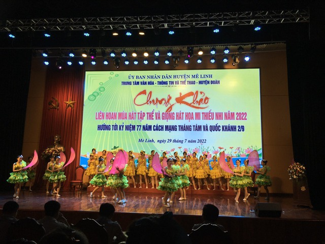 Thị trấn Chi Đông Đạt giải Đặc biệt tham gia liên hoan múa hát tập thể và Giọng hát họa mi thiếu nhi năm 2022 huyện Mê Linh - Ảnh 4.