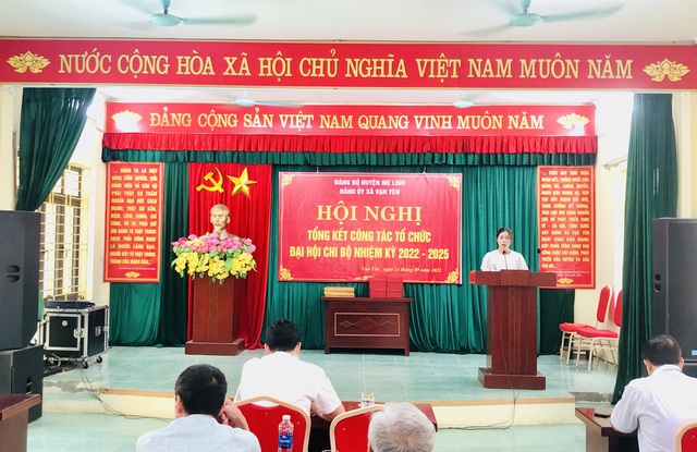 Đảng ủy xã Vạn Yên tổ chức Hội nghị tổng kết công tác tổ chức Đại hội Chi bộ nhiệm kỳ 2022-2025 - Ảnh 3.