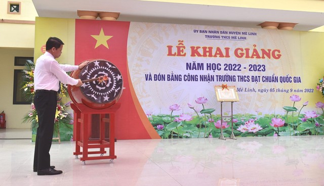 Mê Linh rộn ràng khai giảng năm học mới 2022 – 2023.    - Ảnh 17.