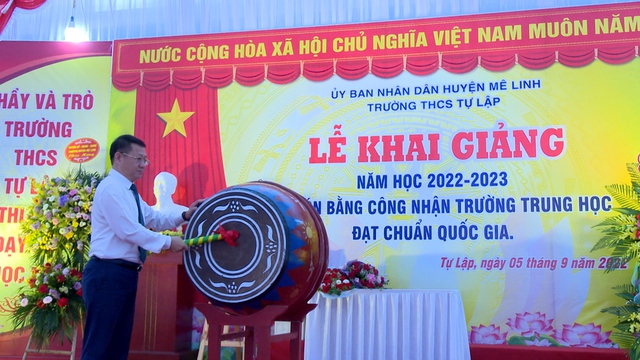 Mê Linh rộn ràng khai giảng năm học mới 2022 – 2023.    - Ảnh 6.