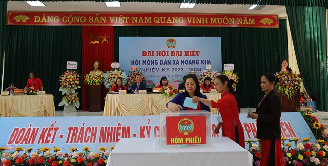 Mê Linh: Đại hội điểm Hội Nông dân xã Hoàng Kim, nhiệm kỳ 2023 -2028 - Ảnh 7. Mê Linh: Đại hội điểm Hội Nông dân xã Hoàng Kim, nhiệm kỳ 2023 -2028 - Ảnh 7.