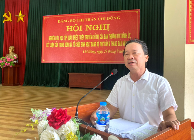 Đảng bộ các xã, thị trấn trên địa bàn huyện Mê Linh quán triệt, triển khai thực hiện các Chỉ thị của Ban Thường vụ Thành ủy Hà Nội - Ảnh 5.