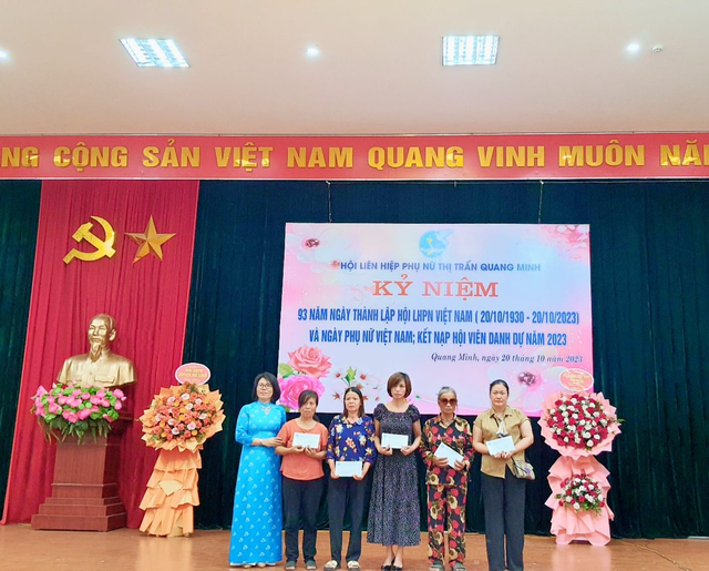 HỘI LIÊN HIỆP PHỤ NỮ THỊ TRẤN QUANG MINH TỔ CHỨC KỶ NIỆM 93 NĂM NGÀY THÀNH LẬP HỘI LHPN VIỆT NAM (20/10/1930-20/10/2023) VÀ NGÀY PHỤ NỮ VIỆT NAM 20/10 - Ảnh 7.