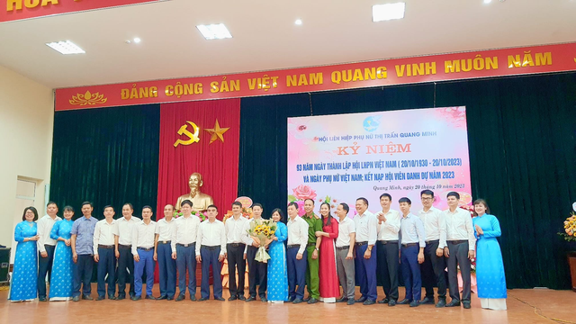 HỘI LIÊN HIỆP PHỤ NỮ THỊ TRẤN QUANG MINH TỔ CHỨC KỶ NIỆM 93 NĂM NGÀY THÀNH LẬP HỘI LHPN VIỆT NAM (20/10/1930-20/10/2023) VÀ NGÀY PHỤ NỮ VIỆT NAM 20/10 - Ảnh 6.