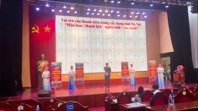 Xã Mê Linh xuất xắc giành giải nhất Hội thi tuyên truyền viên giỏi trong vận động thực hiện Quy tắc ứng xử nơi công cộng trên địa bàn huyện Mê Linh năm 2023 - Ảnh 12.