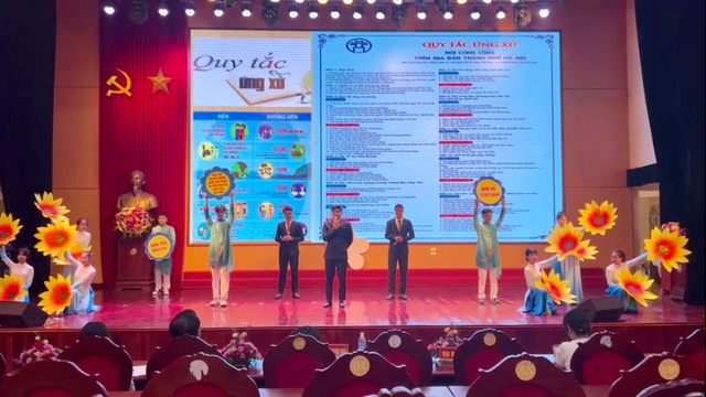 Xã Mê Linh xuất xắc giành giải nhất Hội thi tuyên truyền viên giỏi trong vận động thực hiện Quy tắc ứng xử nơi công cộng trên địa bàn huyện Mê Linh năm 2023 - Ảnh 10.