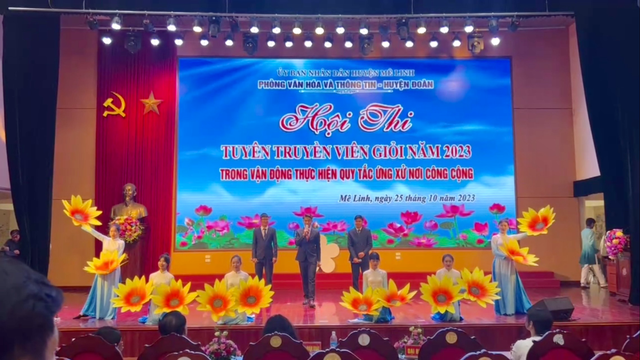 Xã Mê Linh xuất xắc giành giải nhất Hội thi tuyên truyền viên giỏi trong vận động thực hiện Quy tắc ứng xử nơi công cộng trên địa bàn huyện Mê Linh năm 2023 - Ảnh 7.