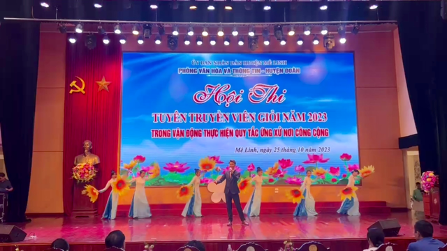 Xã Mê Linh xuất xắc giành giải nhất Hội thi tuyên truyền viên giỏi trong vận động thực hiện Quy tắc ứng xử nơi công cộng trên địa bàn huyện Mê Linh năm 2023 - Ảnh 11.