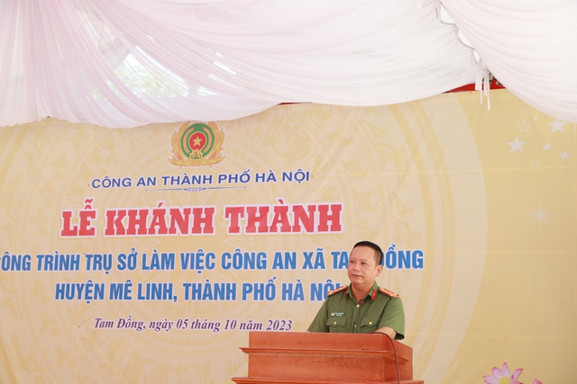 Công an Hà Nội khánh thành 2 trụ sở công an xã tại huyện Mê Linh - Ảnh 3.
