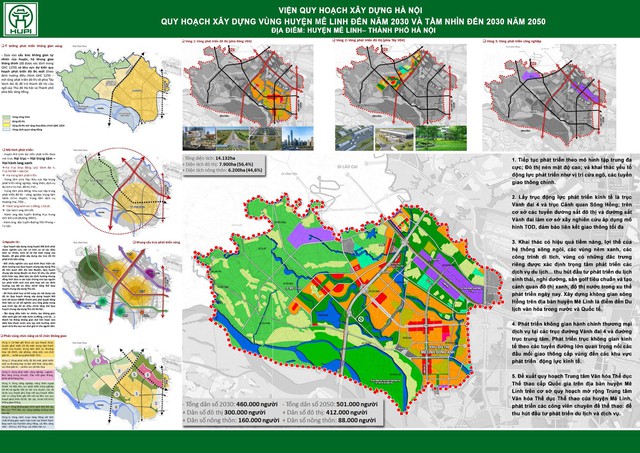 Quy hoạch xây dựng Vùng huyện Mê Linh đến năm 2030 và tầm nhìn đến năm 2050- Ảnh 1.