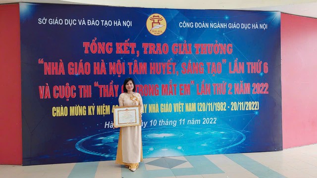 Nhà giáo ưu tú Phạm Thị Thu Hường tận tâm với sự nghiệp "Trồng người"- Ảnh 2.