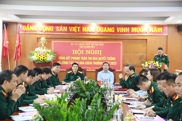 Cụm thi đua số 3, Bộ Tư lệnh Thủ đô tổng kết phong trào Thi đua Quyết thắng năm 2023 - Ảnh 1. Cụm thi đua số 3, Bộ Tư lệnh Thủ đô tổng kết phong trào Thi đua Quyết thắng năm 2023 - Ảnh 1.