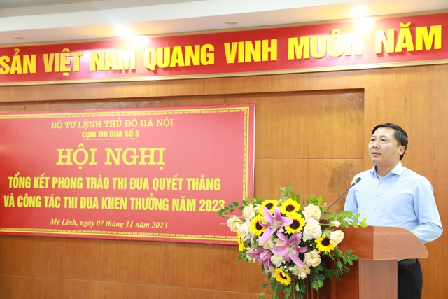 Cụm thi đua số 3, Bộ Tư lệnh Thủ đô tổng kết phong trào Thi đua Quyết thắng năm 2023 - Ảnh 2. Cụm thi đua số 3, Bộ Tư lệnh Thủ đô tổng kết phong trào Thi đua Quyết thắng năm 2023 - Ảnh 2.