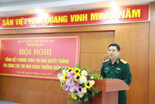 Cụm thi đua số 3, Bộ Tư lệnh Thủ đô tổng kết phong trào Thi đua Quyết thắng năm 2023 - Ảnh 3. Cụm thi đua số 3, Bộ Tư lệnh Thủ đô tổng kết phong trào Thi đua Quyết thắng năm 2023 - Ảnh 3.